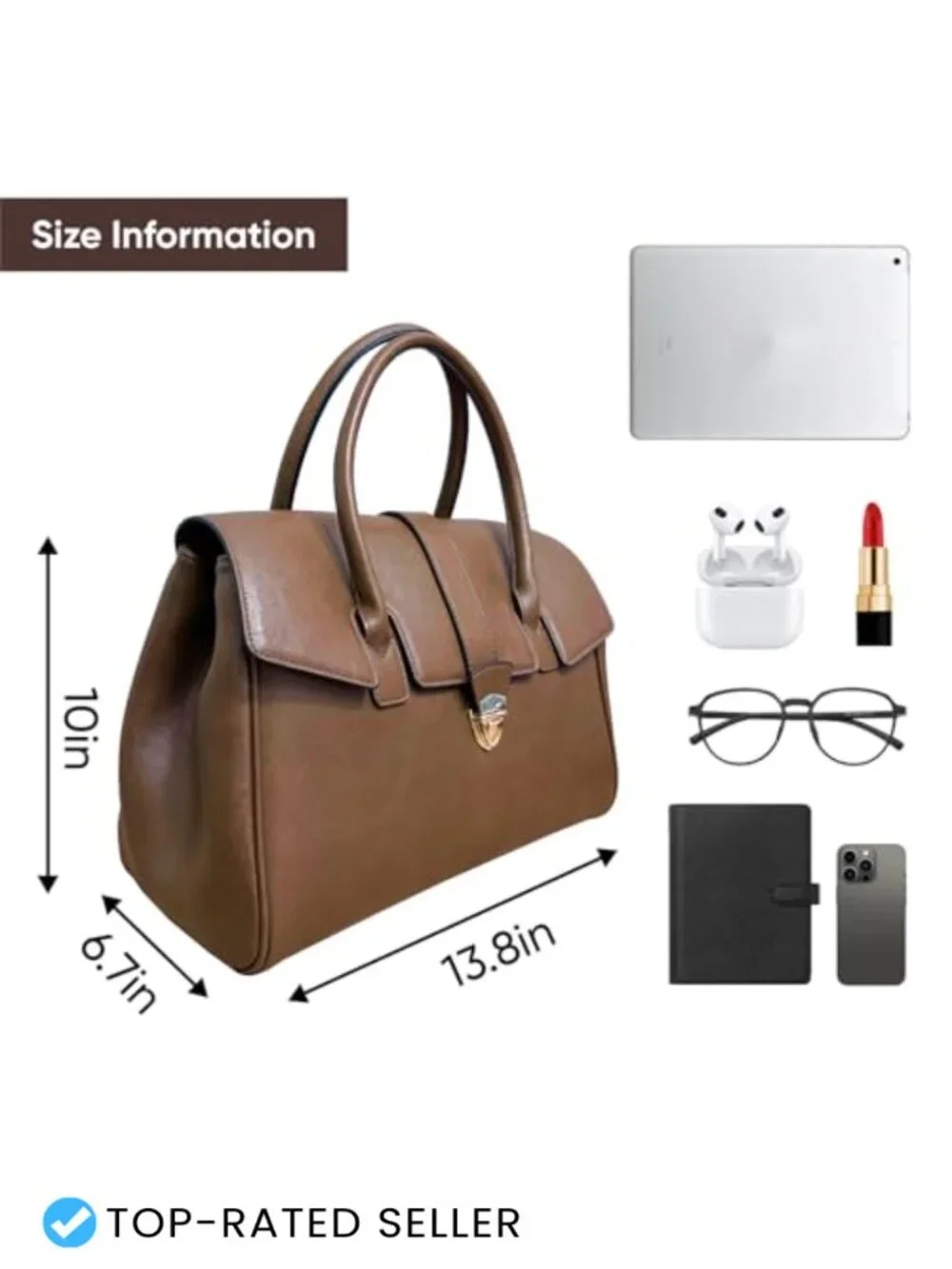 Large Slouchy Hobo Satchel Purse, Full Grain Leather, Top Handle, Spacious